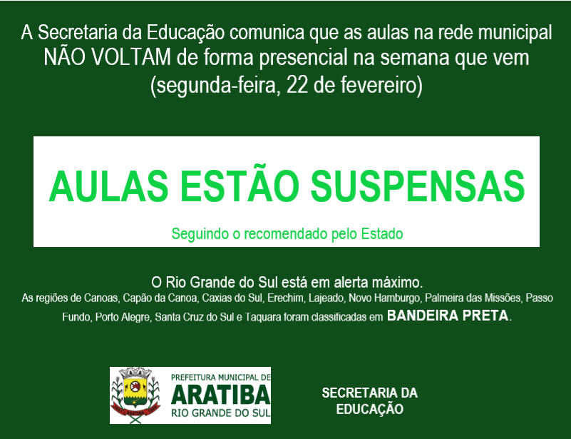 Aulas suspensas aratiba